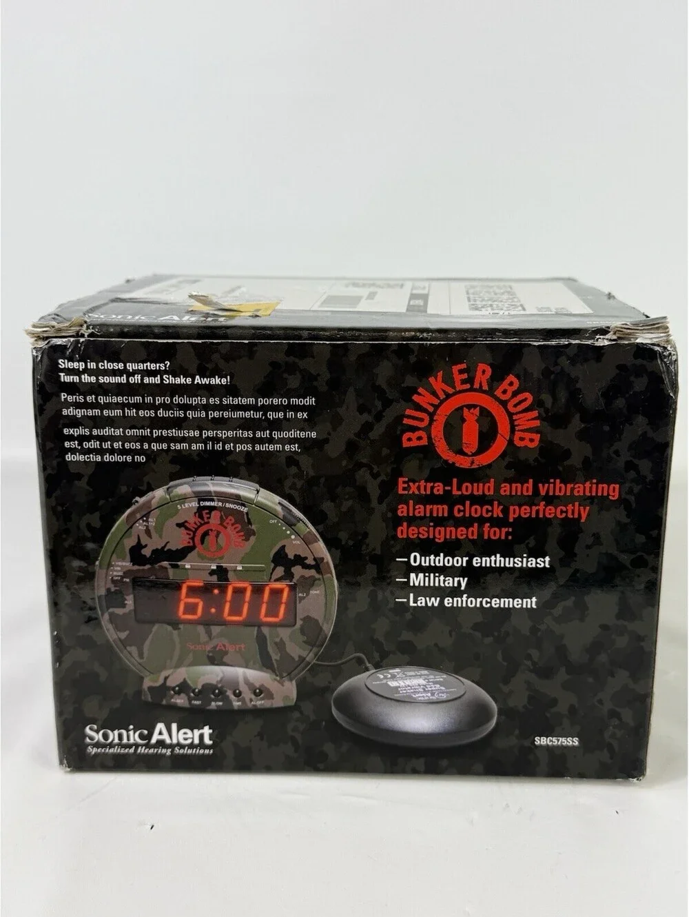 Sonic Bomb Bunker Bomb With Super Shaker - SBC575SS - Camo